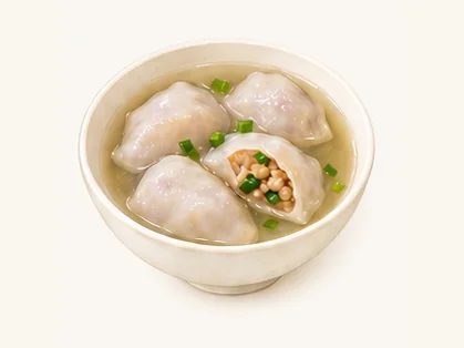 Yongding taro dumplings · 永定芋子包 · AI dish illustration