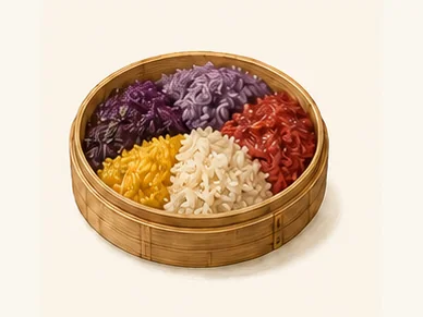 Taijiang Sisters' rice · 台江姊妹饭 · AI dish illustration