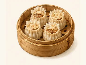 Xingyi shuabatou dumplings · 兴义刷把头 · AI dish illustration