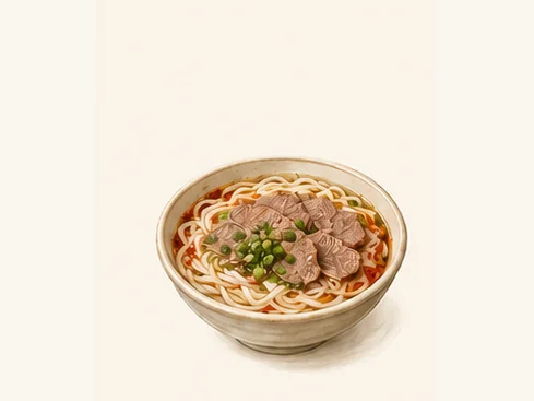 Zunyi lamb rice noodles · 遵义羊肉粉 · AI dish illustration