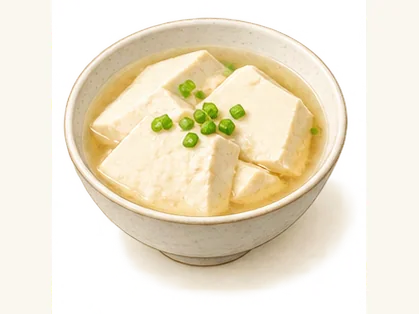 Mingshi countryside tofu · 明仕山水豆腐 · AI dish illustration