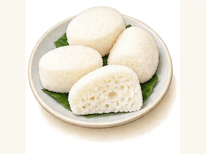 Luzhou white steamed rice cakes · 泸州白糕 · AI dish illustration