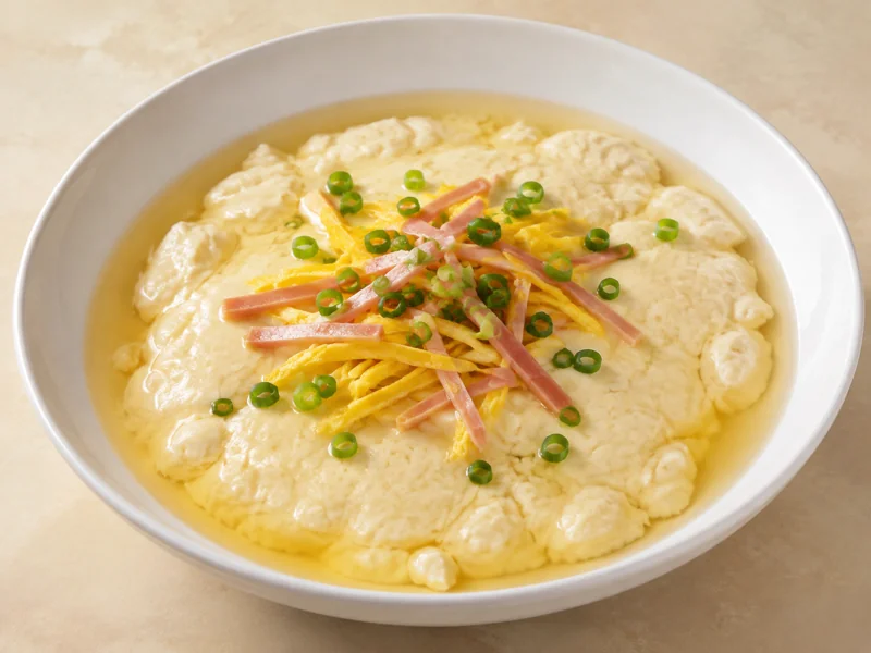 鸡豆腐 · AI dish illustration