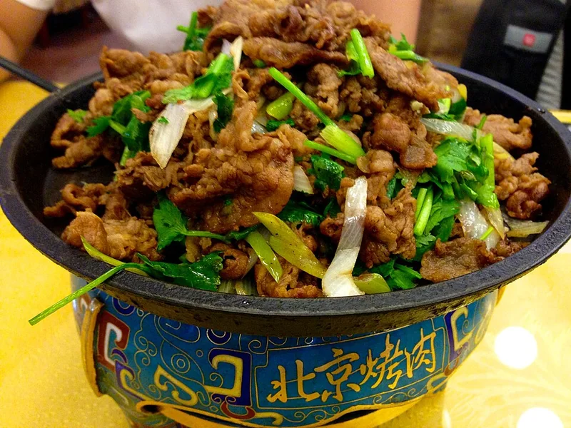Beijing-style zhizi barbecue, photographed in Beijing.