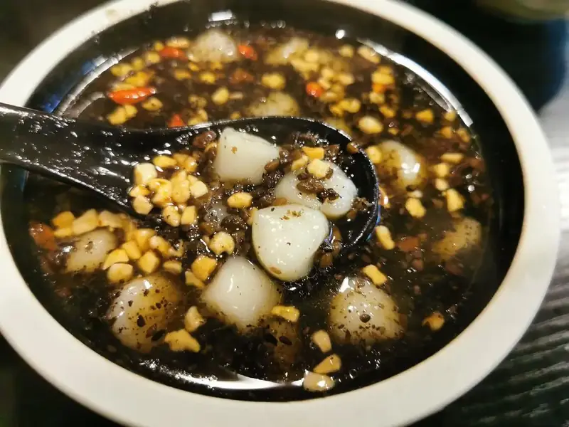 Lard-Fried Sweet Fermented Rice (油醪糟) — dish photograph