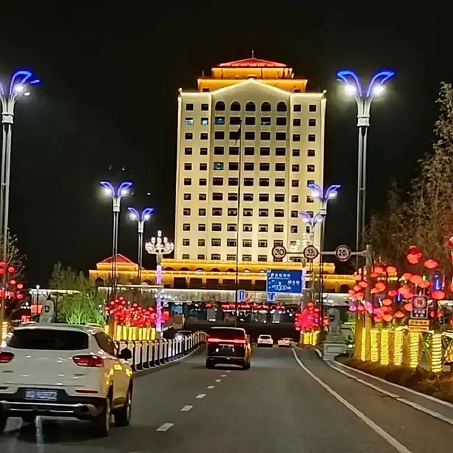 Luozhuang District (罗庄区) — representative view · 罗庄区城市夜景