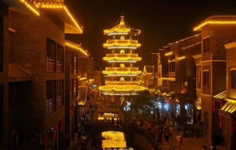 Yao Culture Park and Yaodu Water Street (瑶族文化园与县城瑶都水街)