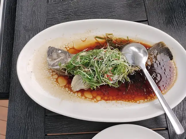 Steamed Grouper (清蒸石斑鱼) — dish photograph