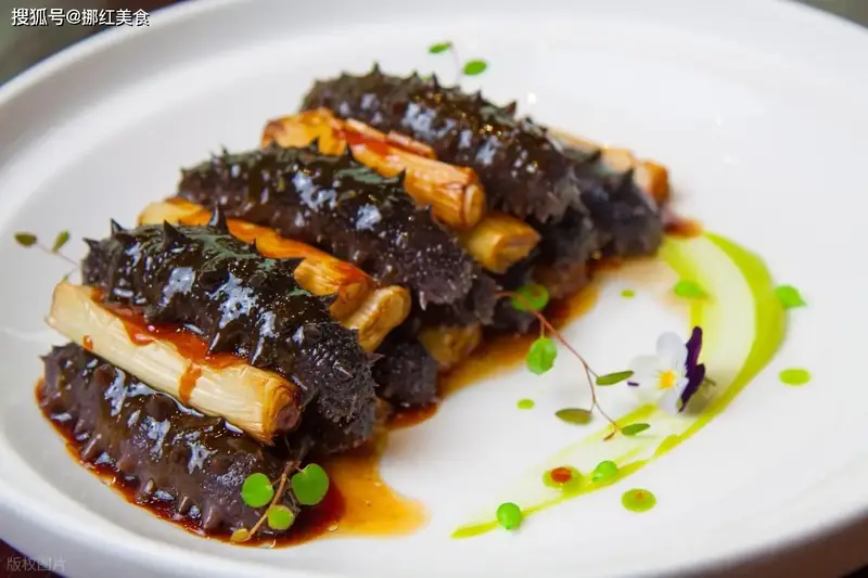 Heilongjiang Scallion-Braised Sea Cucumber (黑龙江葱烧海参) — dish photograph