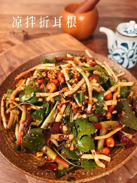 Fish Mint Root Salad (折耳根拌菜) — dish photograph