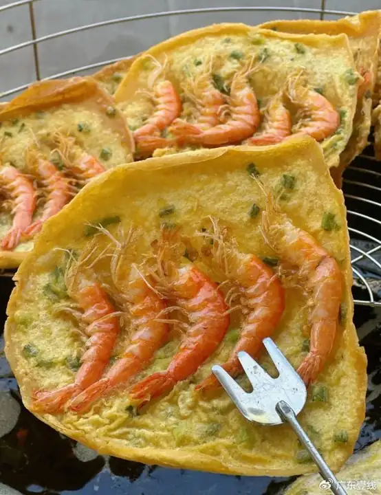 Mantis Shrimp Pancake (虾婆饼) — dish photograph