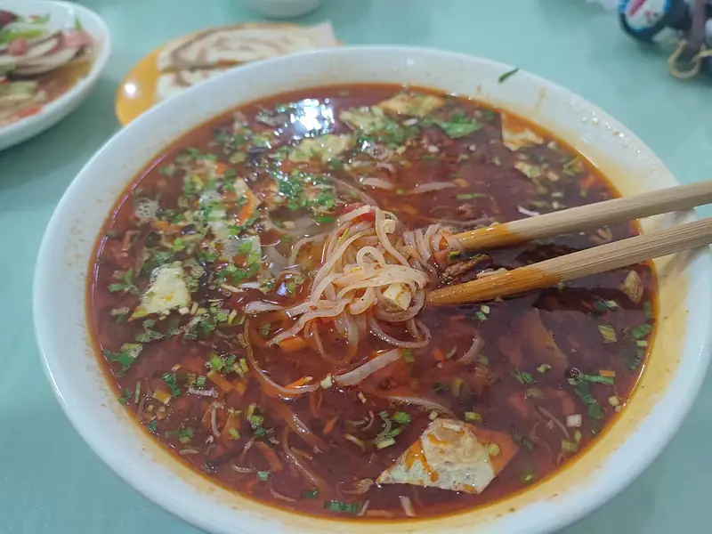 Saozi Noodles (臊子面) — dish photograph