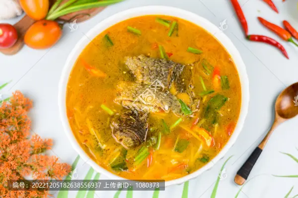 Fish Cooked with Sour Bamboo Shoots (酸笋煮鱼) — dish photograph