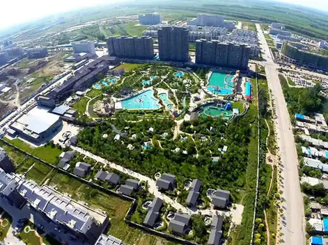 Lindian County (林甸县) — representative view · 林甸温泉旅游建筑群