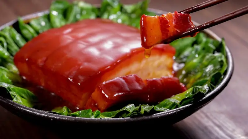 Cherry-Red Braised Pork (樱桃肉) — dish photograph