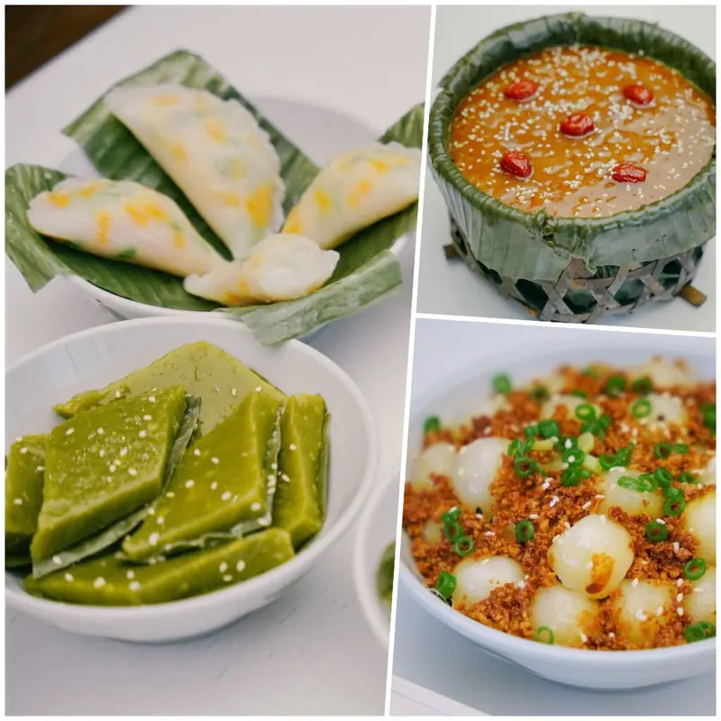 Tangjiawan Rice-Flour Tea Cakes (唐家湾茶果) — dish photograph