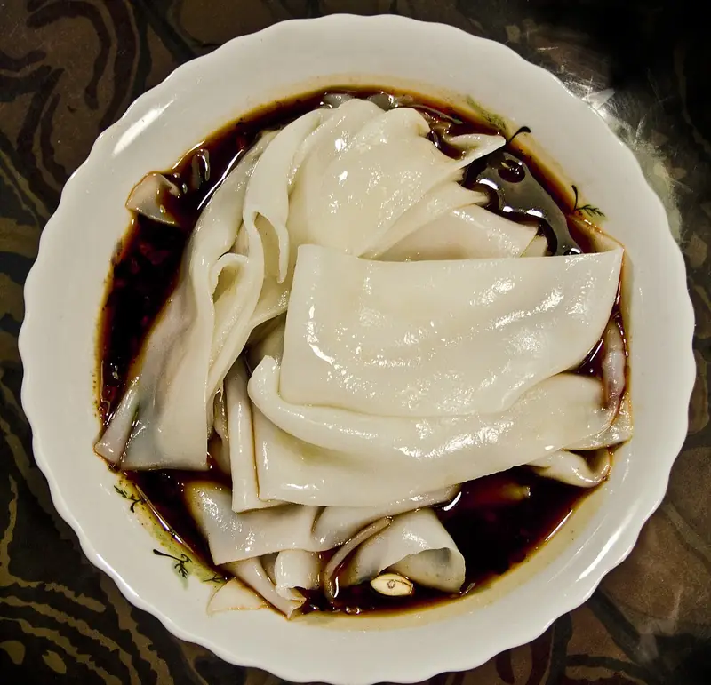 Cold Wheat Noodle Sheets (面皮) — dish photograph