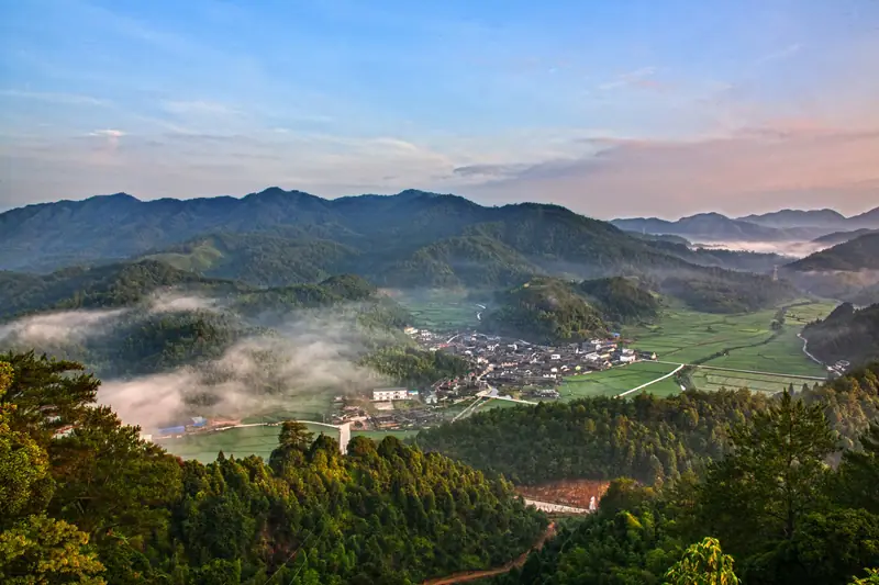 Mingxi County (明溪县) — representative view · 明溪县紫云村山谷田园