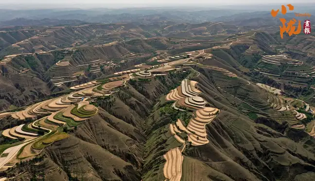 Huan County (环县) — representative view · 黄土丘陵上的层层梯田