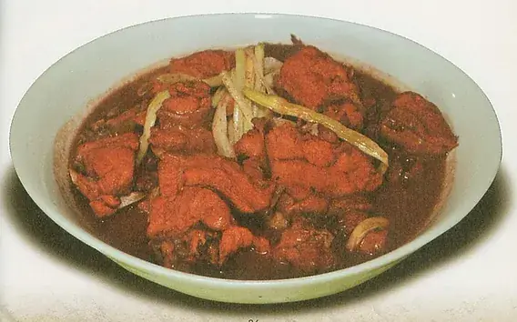 Red Rice Wine Lees Chicken (红糟鸡) — dish photograph