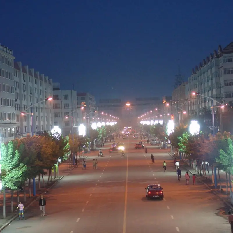 Boli County (勃利县) — representative view · 勃利县城市夜景