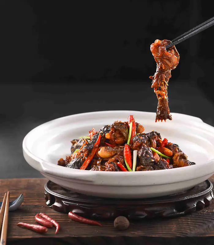 Lushan Rock Frog (庐山石鸡) — dish photograph