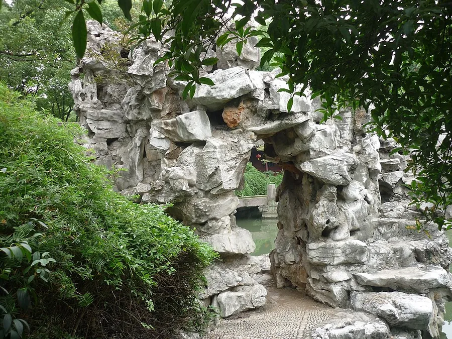 The garden at Tianyi Pavilion Museum (Tianyi Ge), Ningbo, Zhejiang.