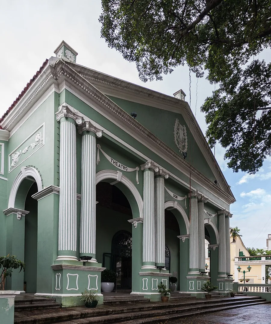 Exterior of Dom Pedro V Theatre in Macau, August 2013.