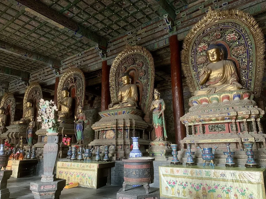 The interior of the main hall at Huayan Temple, Datong; 23 March 2025.