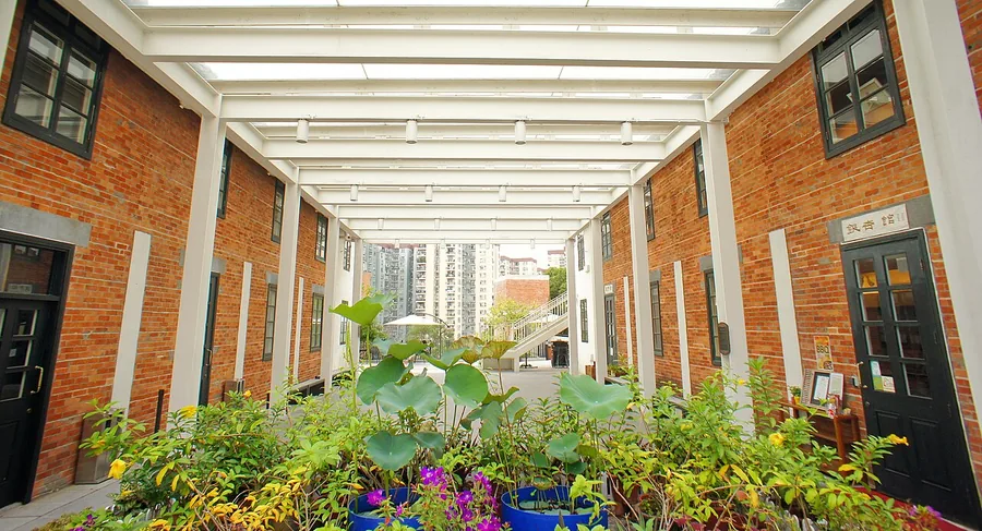 The Skylight Atrium in the Middle Zone of Jao Tsung-I Academy, Hong Kong. Photographed on 11 November 2014.