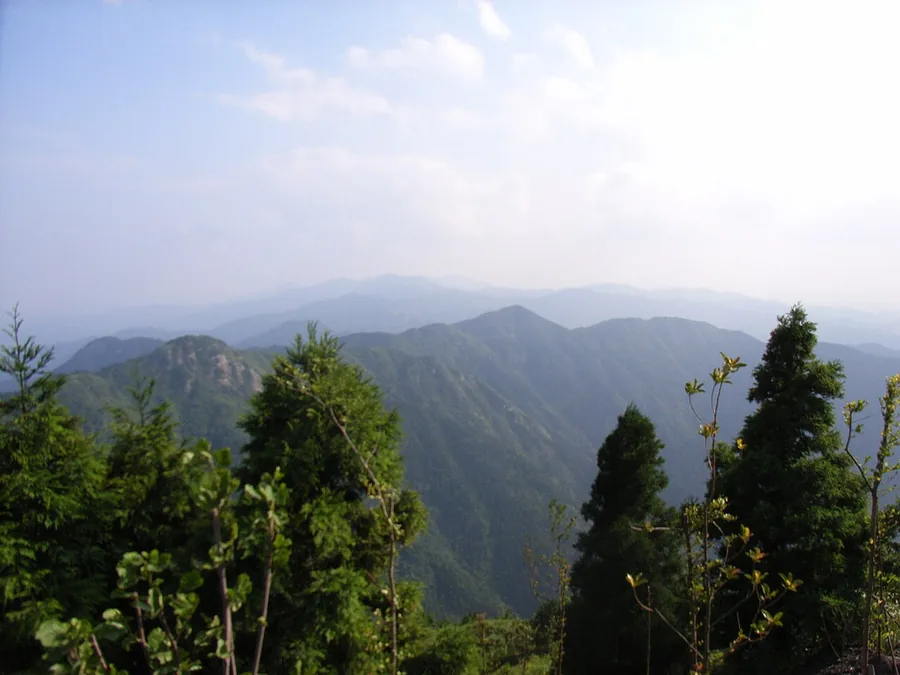 Wooded ridges of Mount Heng in Hunan, in a photograph dated 2007 by its source.
