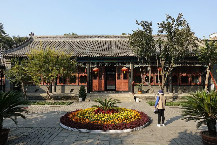A courtyard and traditional hall inside the Zhili Governor’s Office in Baoding. Photographed on 18 October 2020.