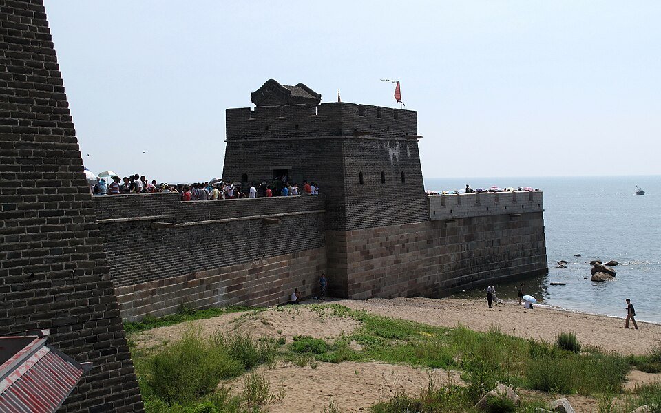 Laolongtou, where the Great Wall reaches the Bohai Sea, photographed in 2009.
