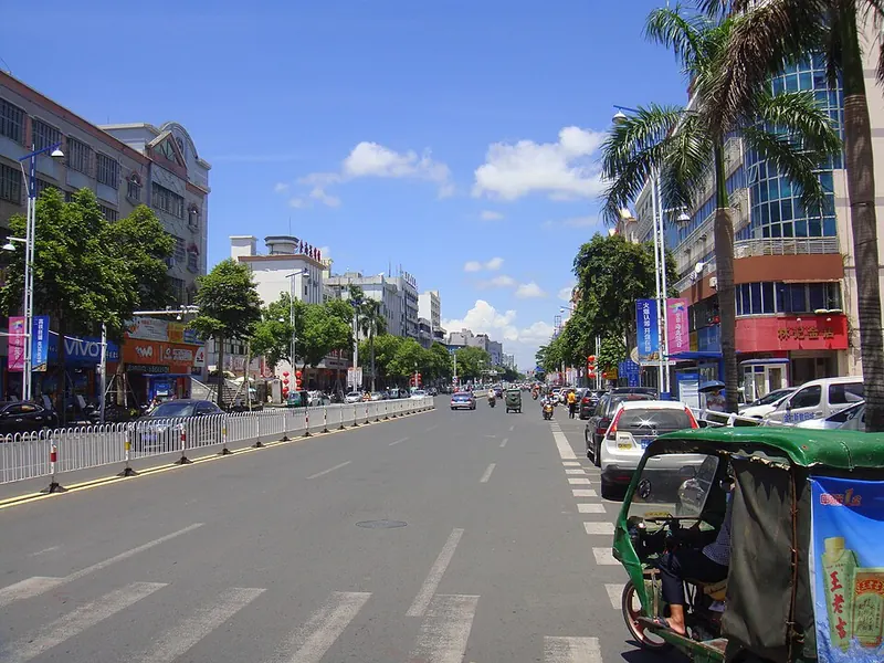 Street view in Wanning, Hainan.