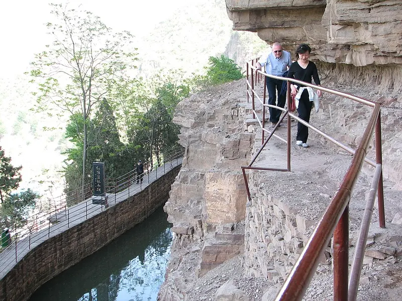Red Flag Canal at Tigers Mouth Cliff · 红旗渠