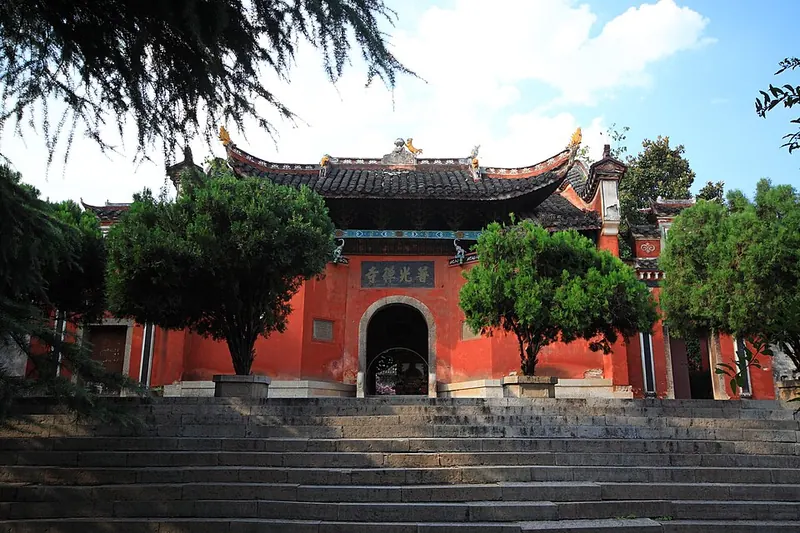 Puguang Chan Temple in Zhangjiajie city.