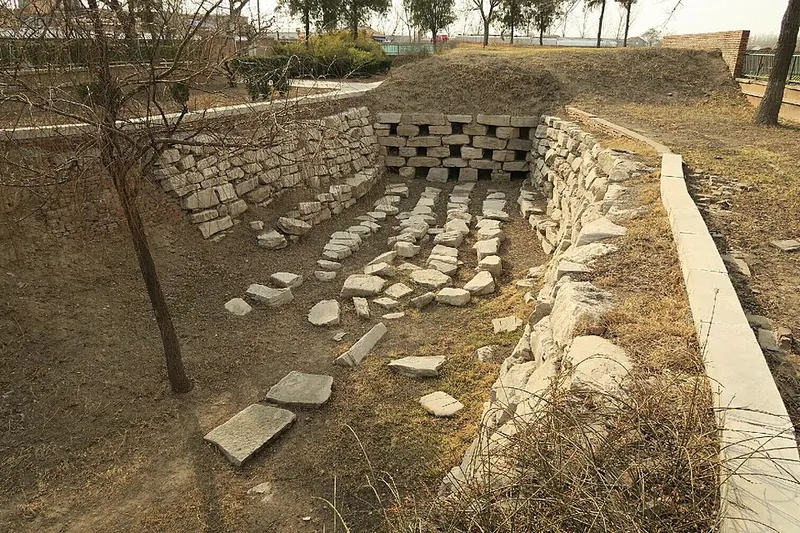 No. 3 drainage outlet remains at the ancient city of Linzi.