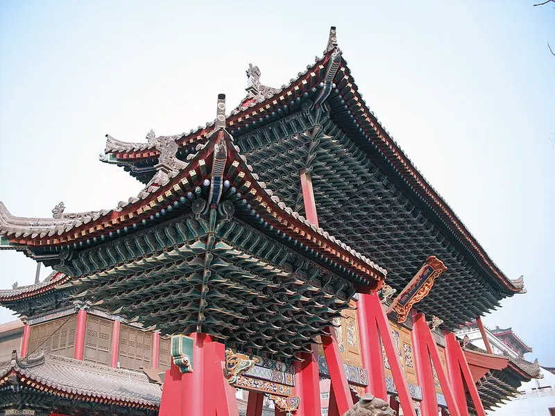Gateway of Xian City God Temple on West Street · 西安都城隍庙
