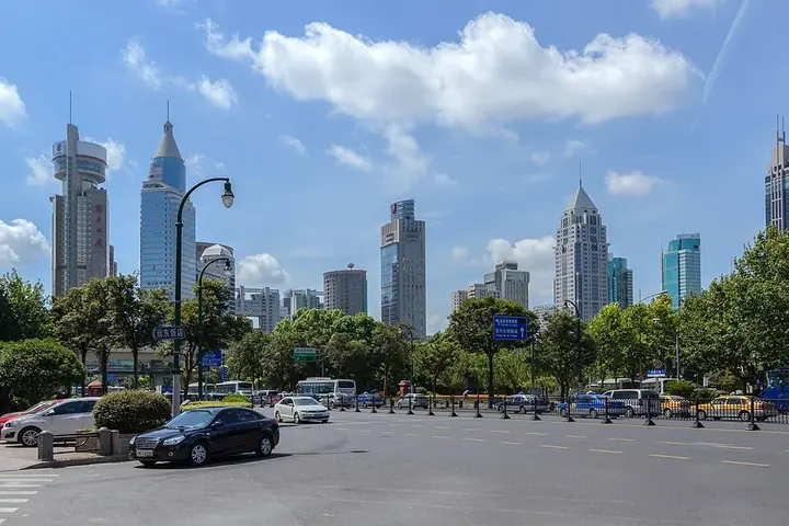 People's Square in Huangpu District, Shanghai.