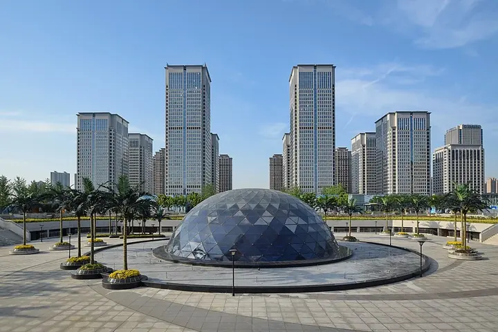 Wangjiadun central business district in Jianghan District, Wuhan.