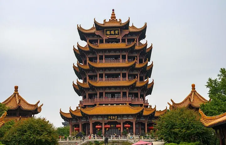 Yellow Crane Tower in Wuchang District, Wuhan.