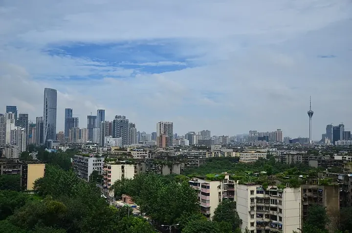The Niushikou neighbourhood in Jinjiang District, Chengdu.