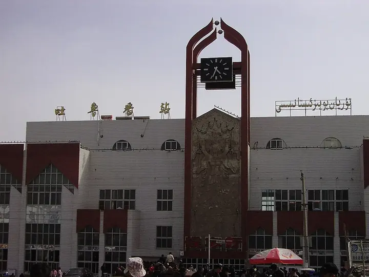 Turpan railway station in Daheyan, Turpan.