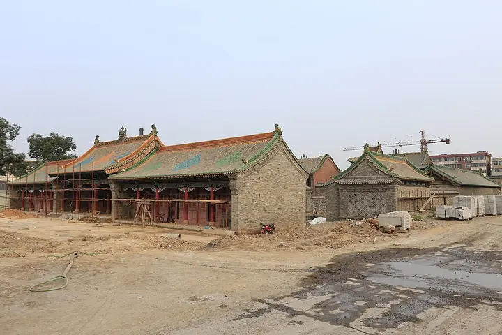Jiexiu City God Temple during works in August 2013 · 介休城隍庙