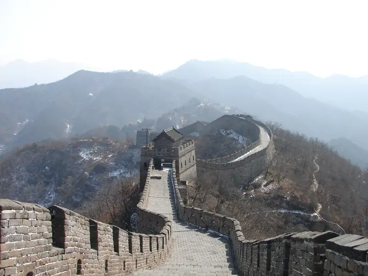 The Great Wall at Mutianyu in Huairou District, Beijing. Photo: 2006-02-11.