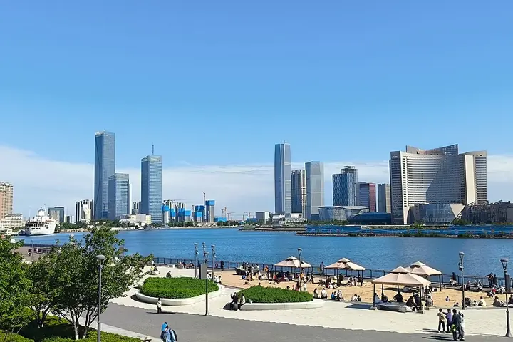 The Tanggu waterfront in Binhai New Area, Tianjin. Photo: 2026-05-03 15:17:02.