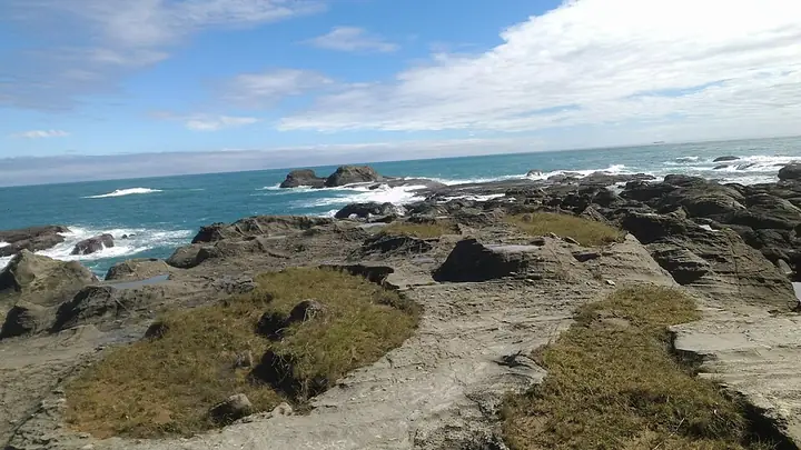 Eroded coastal potholes at Shitiping in Hualien