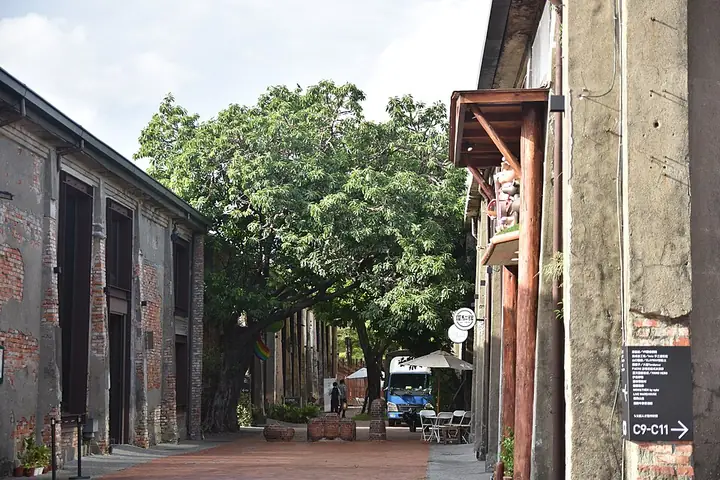 Former warehouse lane at Pier-2 Art Center in Kaohsiung