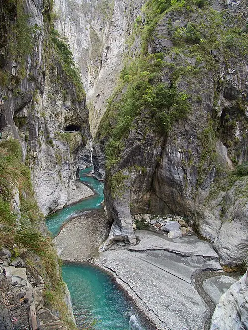 Taroko Gorge in March 2024, before the April 2024 earthquake