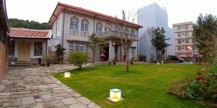 Jiang A-Xin Mansion and its courtyard in Beipu